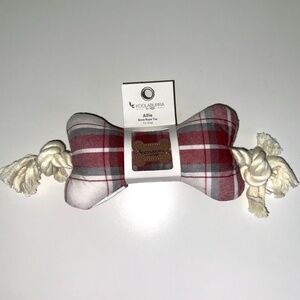 Kookaburra by Ugg Dog Bone Rope Toy Plaid